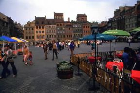 Varsavia. Una piazza nel nucleo piÃ¹ antico della cittÃ .De Agostini Picture Library/C. Novara