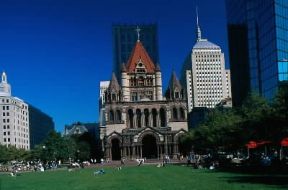 Boston. Veduta della Trinity Church e Copley Square.De Agostini Picture Library/M. Borchi
