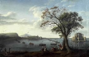 Jakob-Philipp Hackert, detto Hackert d'Italia. Ferdinando I a caccia nel Fusaro (Napoli, Galleria Nazionale di Capodimonte).De Agostini Picture Library / F. Tanasi