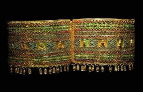 Oreficeria . Braccialetto appartenente al Tesoro della piramide della Regina Amanishakheto (Monaco, Staatliche Sammlung Agyptisches Kunst).De Agostini Picture Library/G. Dagli Orti