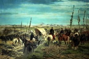 Giovanni Fattori. Campo italiano dopo la battaglia di Magenta (Firenze, Galleria d'Arte Moderna).De Agostini Picture Library/G. Nimatallah