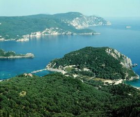Isole Ionie . Veduta dell'isola di CorfÃ¹.De Agostini Picture Library/G. Barone