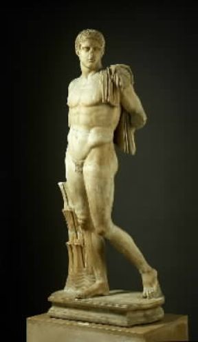 Diomede . Copia romana in marmo, proveniente da Cuma, di un originale greco (Napoli, Museo Archeologico Nazionale).De Agostini Picture Library/G. Nimatallah