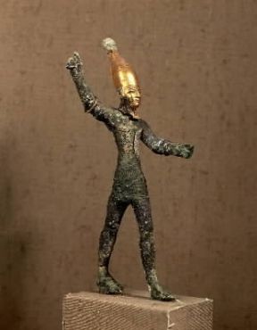 Fenici. Statuetta del dio Ba al proveniente da Ugarit (sec. XIV a. C.; Parigi, Louvre).De Agostini Picture Library/G. Dagli Orti