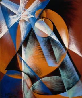 Giacomo Balla. Mercurio passa davanti al sole, visto col telescopio, 1914.De Agostini Picture Library