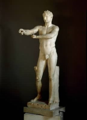 Lisippo. Copia romana dell'ApoxyÃ³menos (Roma, Musei Vaticani).De Agostini Picture Library/ G. Nimatallah