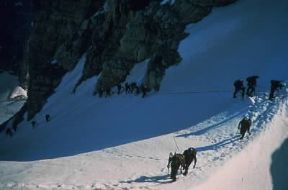 Alpino. Addestramento di truppe alpine.De Agostini Picture Library