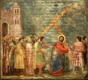 Passione . Una scena del dramma della passione in un affresco di Giotto nella Cappella degli Scrovegni a Padova.De Agostini Picture Library/A. Dagli Orti