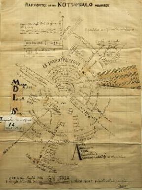 Futurismo. Rapporto di un nottambolo milanese di Carlo CarrÃ  (Collezione privata).De Agostini Picture Library/A. Dagli Orti