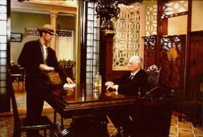 Francesco Rosi. Una scena del film Cronaca di una morte annunciata (1987).De Agostini Picture Library