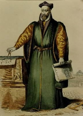 Philibert Delorme in un ritratto (Parigi, MusÃ©e des Arts DÃ©coratifs).De Agostini Picture Library/G. Dagli Orti