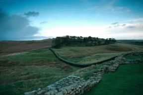 Vallo di Adriano. Un tratto della fortificazione presso Housesteats.De Agostini Picture Library/G. Wright