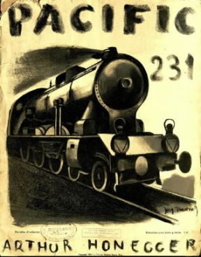 Arthur Honegger. Frontespizio di Pacific 231.De Agostini Picture Library / A. Dagli Orti