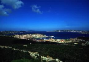 Palau . Una veduta del centro sardo.De Agostini Picture Library/S. Vannini