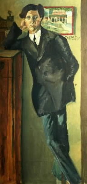 Alban Berg in un ritratto di A. SchÃ¶nberg (Vienna, Museen der Stadt).De Agostini Picture Library/A. Dagli Orti