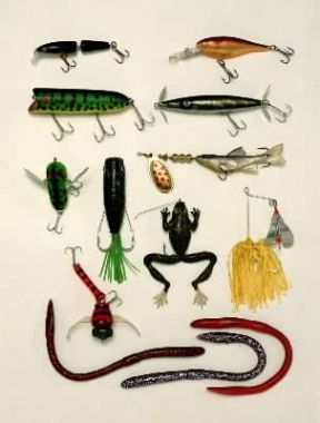 Cucchiaino. Esempi di esca artificiale.De Agostini Picture Library / Photo 1