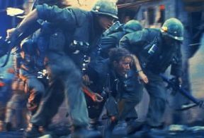 Stanley Kubrick. Un fotogramma da Full Metal Jacket (1987).De Agostini Picture Library