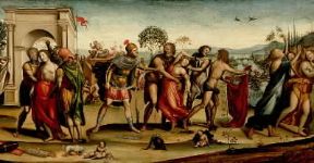Giovanni Antonio Bazzi detto il Sodoma . Ratto delle Sabine (Roma, Palazzo Barberini).De Agostini Picture Library/G. Dagli Orti