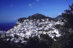 Capri. Veduta di Capri dal Belvedere del Cannone.De Agostini Picture Library/S. Vannini