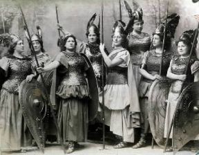Germania. La Walkirie di R. Wagner nella rappresentazione del 1896 a Bayreuth (Bayreuth, R. Wagner Museum).De Agostini Picture Library/A. Dagli Orti
