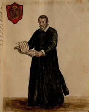 Italia . C. Monteverdi in un'illustrazione de Gli abiti de' veneziani di Giovanni Grewembroch (Venezia, Museo Correr).De Agostini Picture Library/A. Dagli Orti