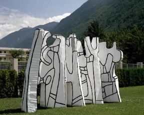Jean Dubuffet . Elementi d'architettura (Martigny, Fond Pierre Gianadda).De Agostini Picture Library/G. Dagli Orti