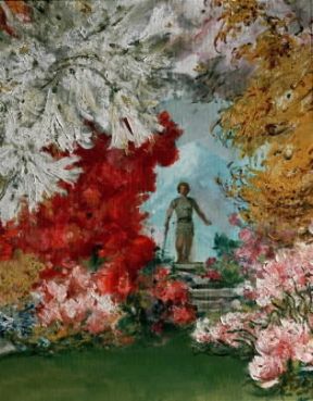 Richard Wagner. Particolare della scenografia di P. Joukowsky del Parsifal (Bayreuth, R. Wagner Museum).De Agostini Picture Library/A. Dagli Orti