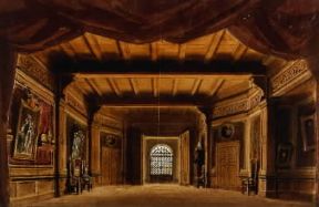 Bozzetto di scena del 1881per l'OpÃ©ra di Parigi (Parigi, BibliothÃ¨que de l'OpÃ©ra). Il barbiere di Siviglia. Parigi, BibliothÃ¨que de l'OpÃ©ra