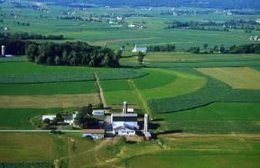 Pennsylvania. Fattoria nella contea di Lancaster.De Agostini Picture Library/G. Roli