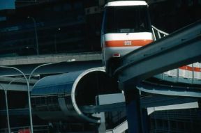 Aerotreno in funzione su monorotaia a Sidney.De Agostini Picture Library/Y. Gellie