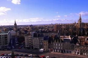 Caen. Una veduta della cittÃ  francese.De Agostini Picture Library/W. Buss