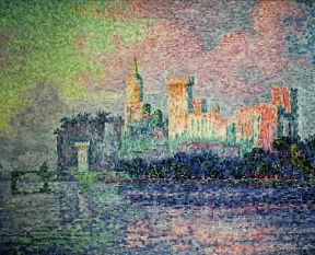 Divisionismo . Il Palazzo dei Papi ad Avignone di P. Signac (1900; Parigi, MusÃ©e d'Orsay).De Agostini Picture Library/G. Dagli Orti