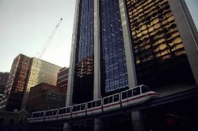 Monorotaia di Sydney costruita secondo il modello Alweg.De Agostini Picture Library / Y. Gellie