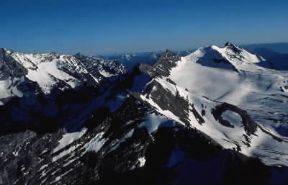 America. Veduta aerea del Glacier National Park nel Montana.De Agostini Picture Library/G. Sioen