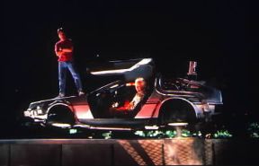 Fantascienza. Una inquadratura da Ritorno al futuro II (1989) di R. Zemeckis.De Agostini Picture Library