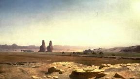 Jean-LÃ©on GÃ©rÃ´me. La piana di Tebe in Egitto (Nantes, MusÃ©e des Beaux-Arts).De Agostini Picture Library/G. Dagli Orti