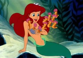 Cinema d'animazione. Fotogramma di La sirenetta di J. Musker e R. Clements, uno dei grandi successi della Walt Disney Pictures.De Agostini Picture Library