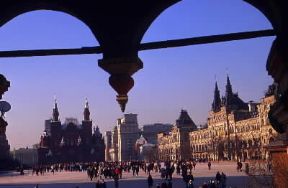 Federazione Russa. Veduta della Piazza Rossa a Mosca. De Agostini Picture Library / V. Rudko