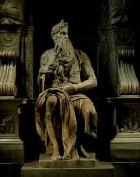 Scultura. MosÃ¨ di Michelangelo, una delle statue per il monumento funebre di Giulio II (Roma, S. Pietro in Vincoli).De Agostini Picture Library / G. dagli Orti