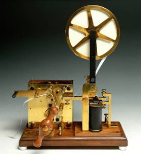 Telegrafo Morse del Regno delle Due Sicilie (Roma, Museo Storico delle Poste e Telecomunicazioni).De Agostini Picture Library/A. Dagli Orti