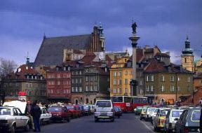 Varsavia. La piazza del Castello.De Agostini Picture Library/W. Buss