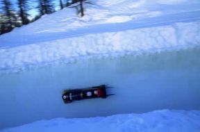 Bob a due durante una gara a Cervinia.De Agostini Picture Library/L.Ramires
