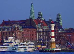 MalmÃ¶. Uno scorcio del porto della cittÃ  svedese.De Agostini Picture Library/D. Minassian