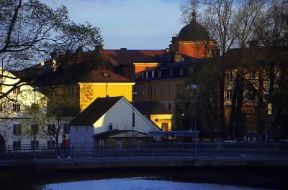 Uppsala. Veduta del centro della cittÃ .De Agostini Picture Library/C. Sappa