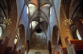 Uppsala. L'interno della chiesa della TrinitÃ .De Agostini Picture Library/C. Sappa