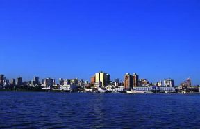 Paraguay . Veduta della capitale AsunciÃ³n.De Agostini Picture Library/G. Kiner