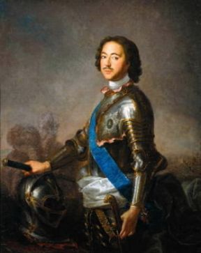 Pietro I raffigurato in un ritratto di J. M. Nattier (1717; Mosca, Museo Storico).De Agostini Picture Library/A. Dagli Orti