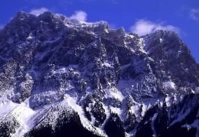 Tirolo. Veduta del gruppo dello Schneefernerkopf presso Ehrwald.De Agostini Picture Library/S. Vannini