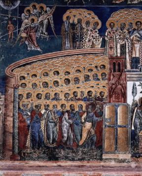 Giudizio. L'affresco del Giudizio universale nel monastero di Voronet in Romania.De Agostini Picture Library/G. Dagli Orti