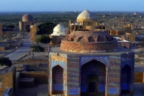 Pakistan . Un'immagine di Makli Hill nella regione del Sind.De Agostini Picture Library/W. Buss